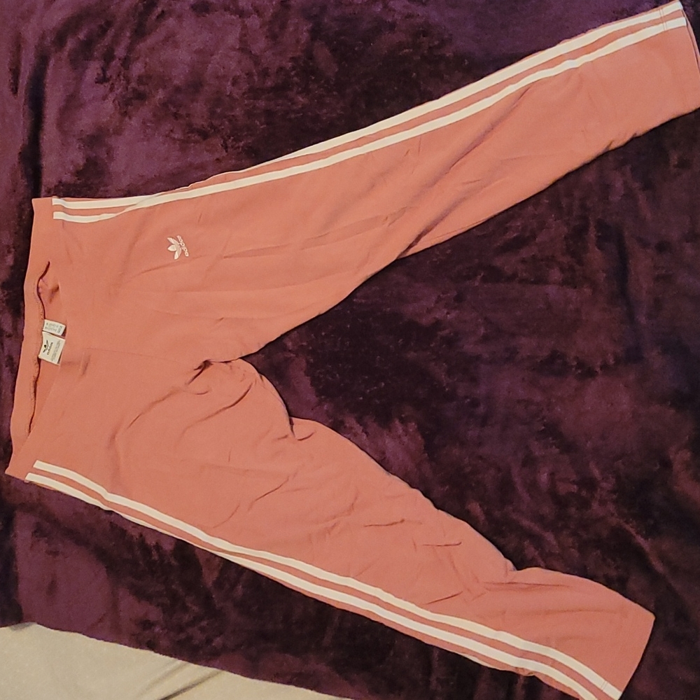 2 pairs of adidas leggings size L